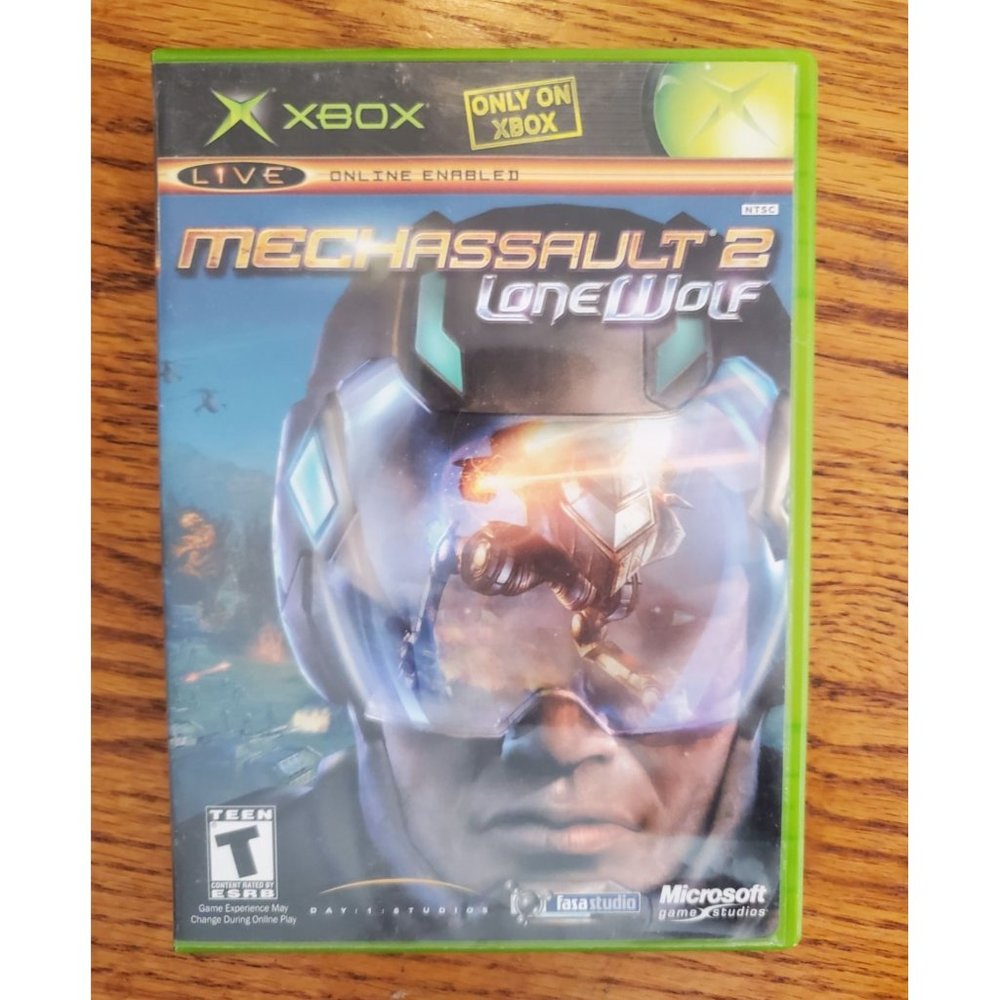 GUC 2004 MechAssault 2 Lone Wolf Microsoft XBOX Original Case Manual Art Tested